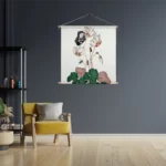 Textielposter Prent Natuur Vogel en Bloemen 12 Vierkant Template TP Vierkant Vintage 12 3