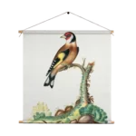 Textielposter Prent Natuur Vogel en Bloemen 15 Vierkant Template TP Vierkant Vintage 15 1