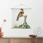 Textielposter Prent Natuur Vogel en Bloemen 15 Vierkant Template TP Vierkant Vintage 15 2