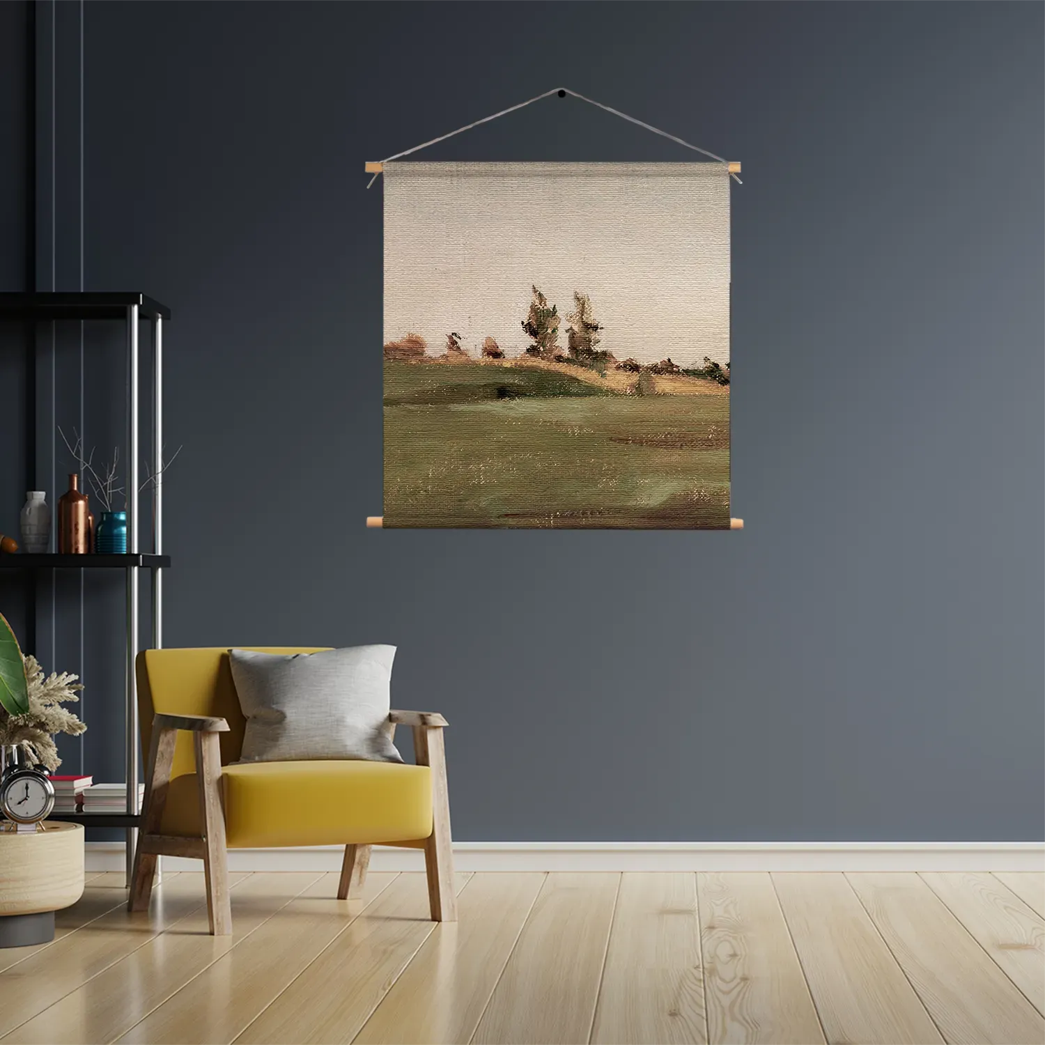 Textielposter Het Landschap van Vroeger 01 Vierkant Template TP Vierkant Vintage 17 3