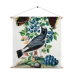Textielposter Prent Natuur Vogel en Bloemen 06 Vierkant Template TP Vierkant Vintage 6 1