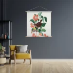 Textielposter Prent Natuur Vogel en Bloemen 08 Vierkant Template TP Vierkant Vintage 8 3