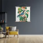 Textielposter Prent Natuur Vogel en Bloemen 09 Vierkant Template TP Vierkant Vintage 9 3
