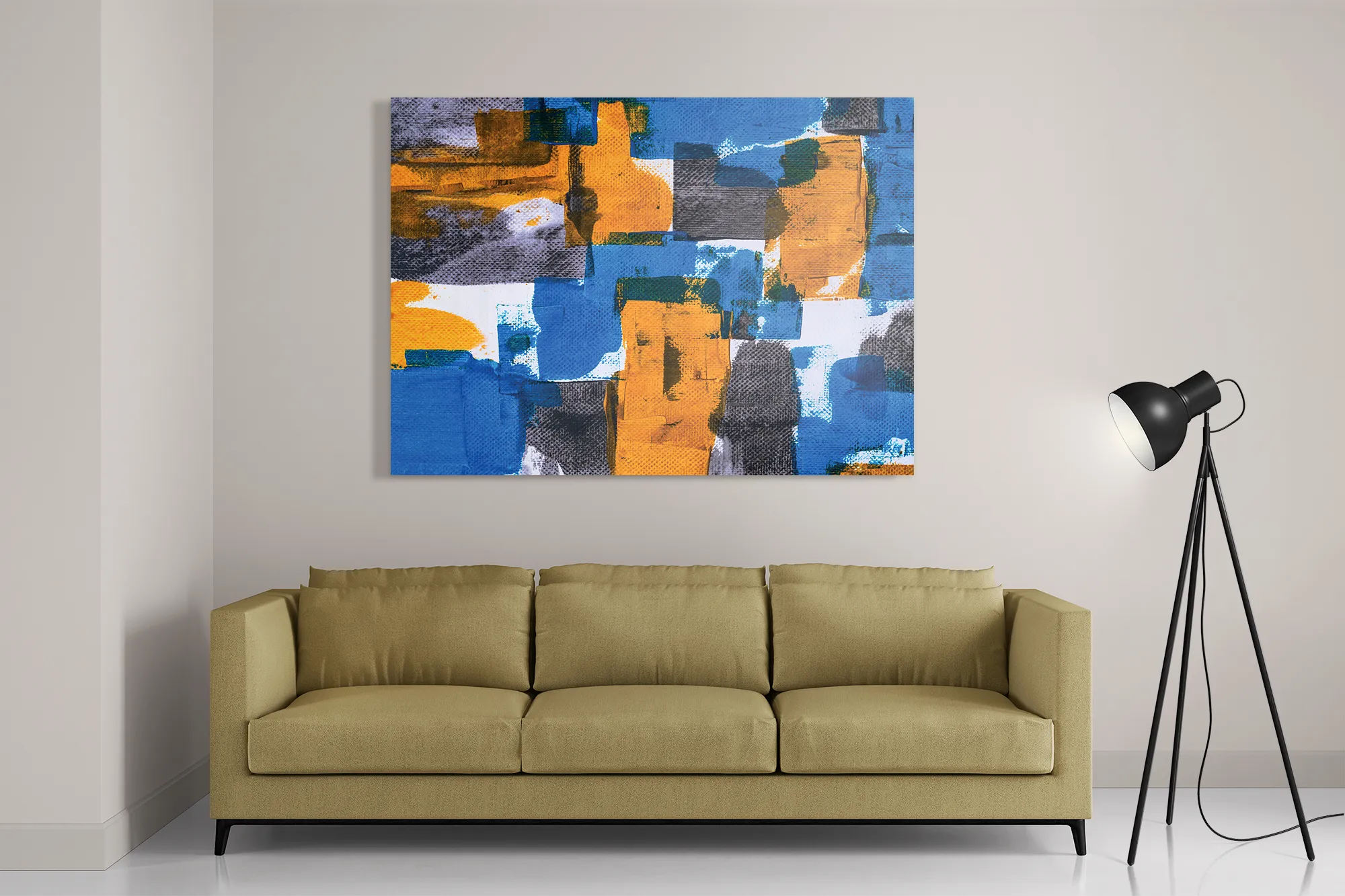 Schilderij Kleurrijk schilderij Rechthoek Horizontaal Template DB 50 70 Horizontaal Abstract 03 2