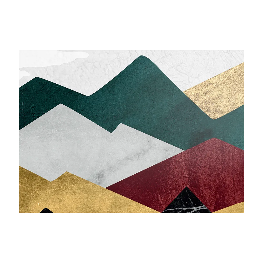 Schilderij Kleurrijke Bergen 01 Rechthoek Horizontaal Template DB 50 70 Horizontaal Abstract 09 1