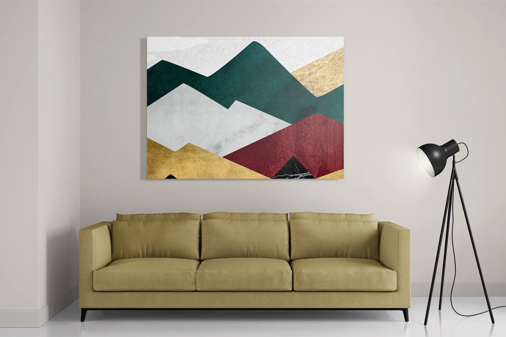 Schilderij Kleurrijke Bergen 01 Rechthoek Horizontaal Template DB 50 70 Horizontaal Abstract 09 2