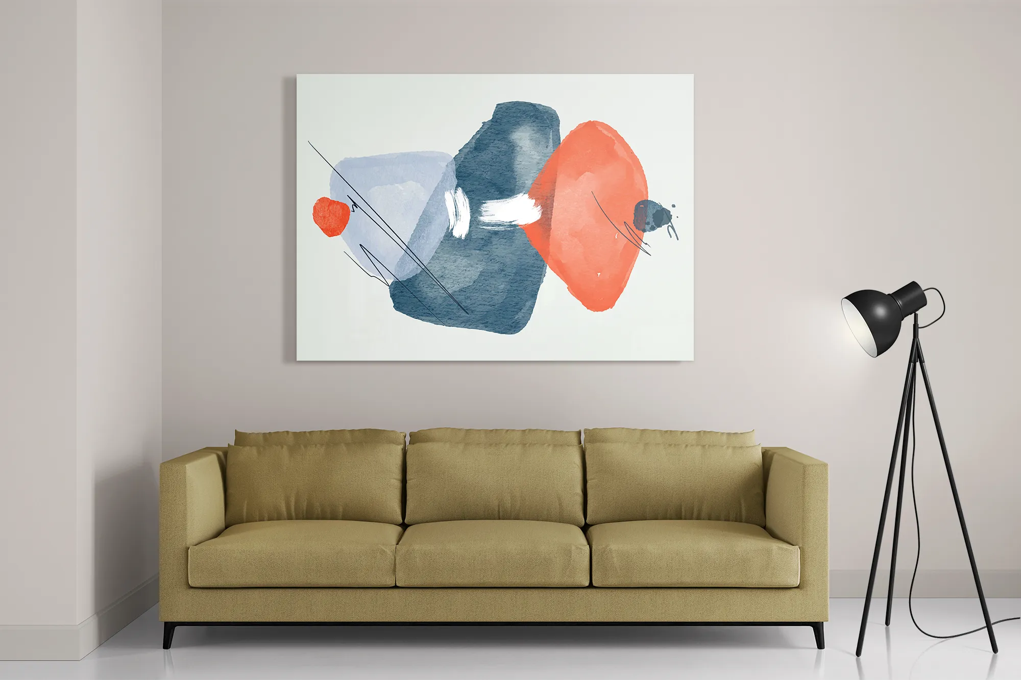 Schilderij Scandinavisch Design Rechthoek Horizontaal Template DB 50 70 Horizontaal Abstract 116 2