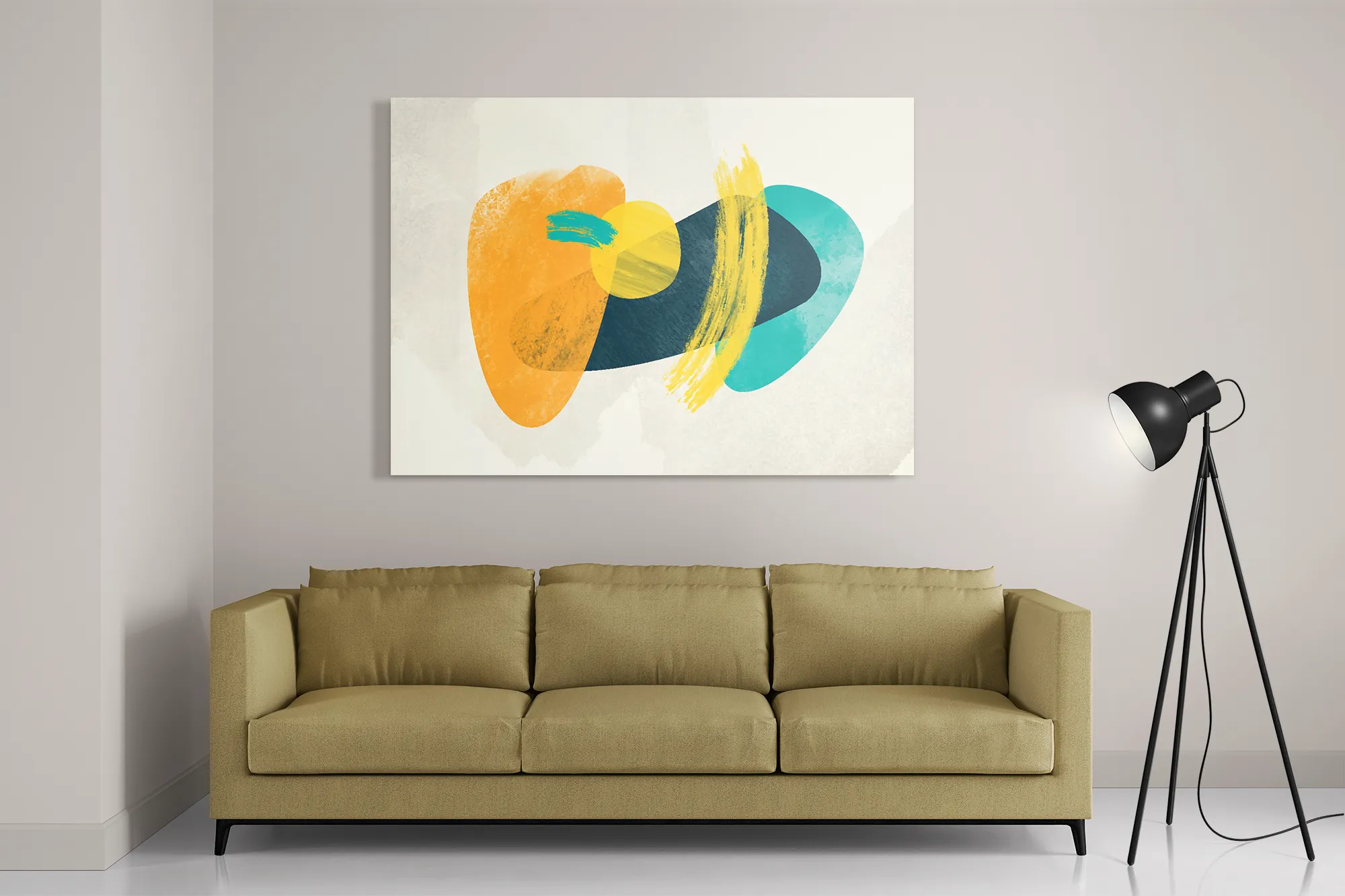 Schilderij Scandinavisch Design Kleurrijk Rechthoek Horizontaal Template DB 50 70 Horizontaal Abstract 117 2