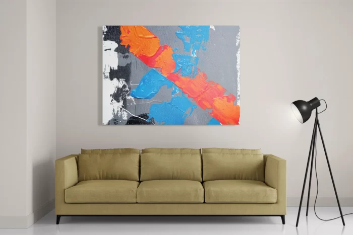 Schilderij Painted Canvas Rechthoek Horizontaal Template DB 50 70 Horizontaal Abstract 118 2