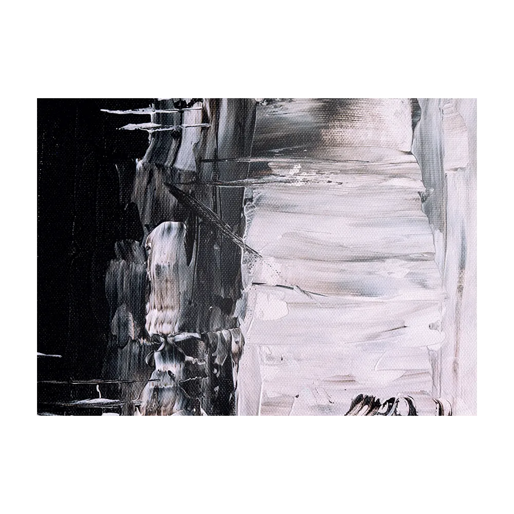 Schilderij Zwart wit schilderwerk Rechthoek Horizontaal Template DB 50 70 Horizontaal Abstract 17 1