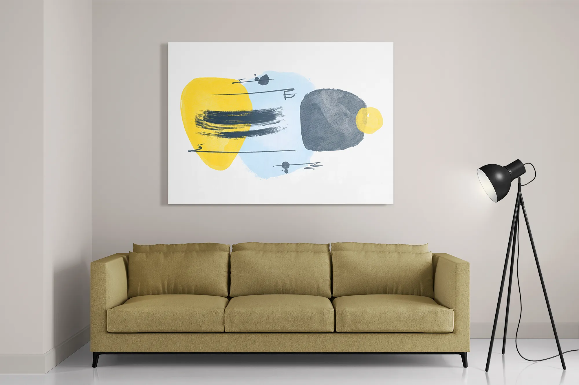 Schilderij Scandinavisch patroon Rechthoek Horizontaal Template DB 50 70 Horizontaal Abstract 22 2