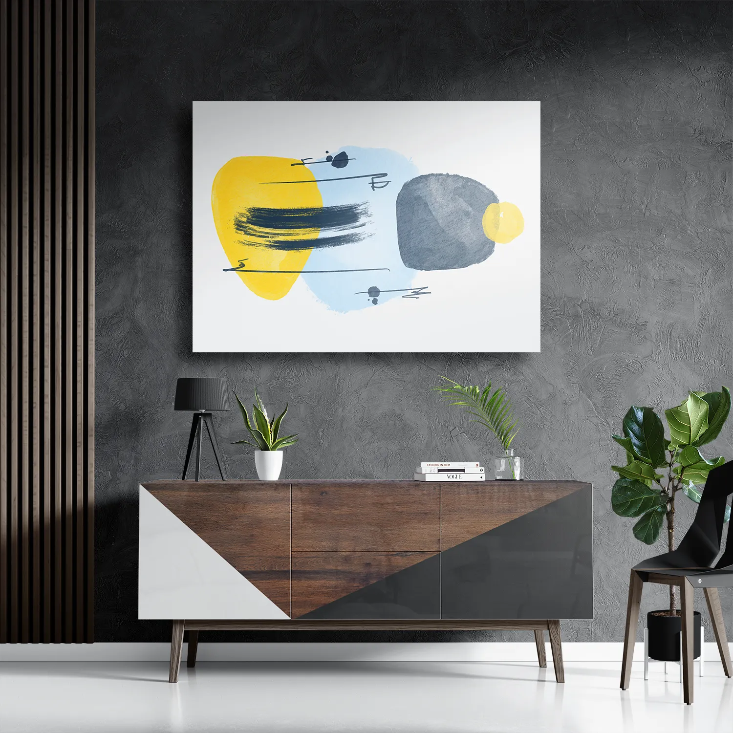 Schilderij Scandinavisch patroon Rechthoek Horizontaal Template DB 50 70 Horizontaal Abstract 22 3