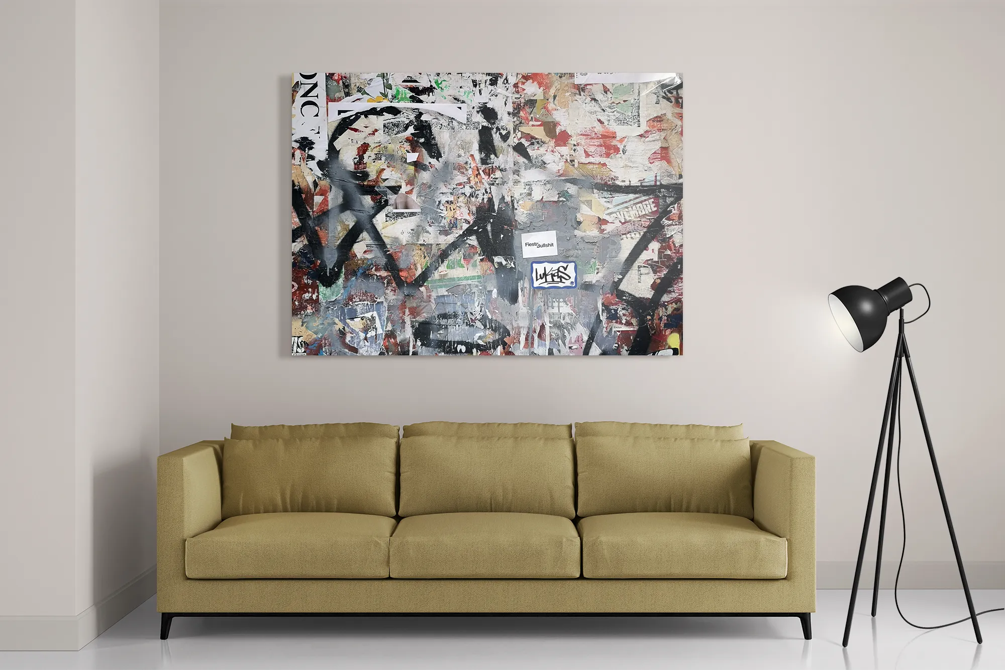 Schilderij Knip en Plak Kunst Rechthoek Horizontaal Template DB 50 70 Horizontaal Abstract 50 2