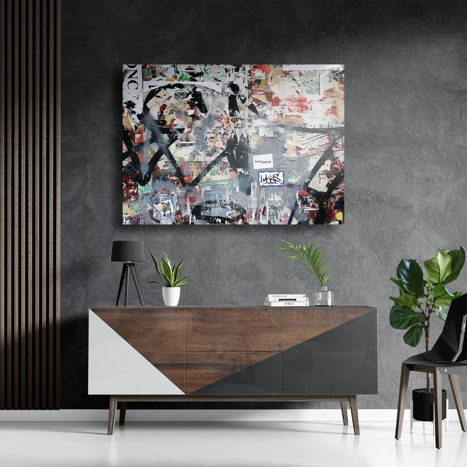 Schilderij Knip en Plak Kunst Rechthoek Horizontaal Template DB 50 70 Horizontaal Abstract 50 3