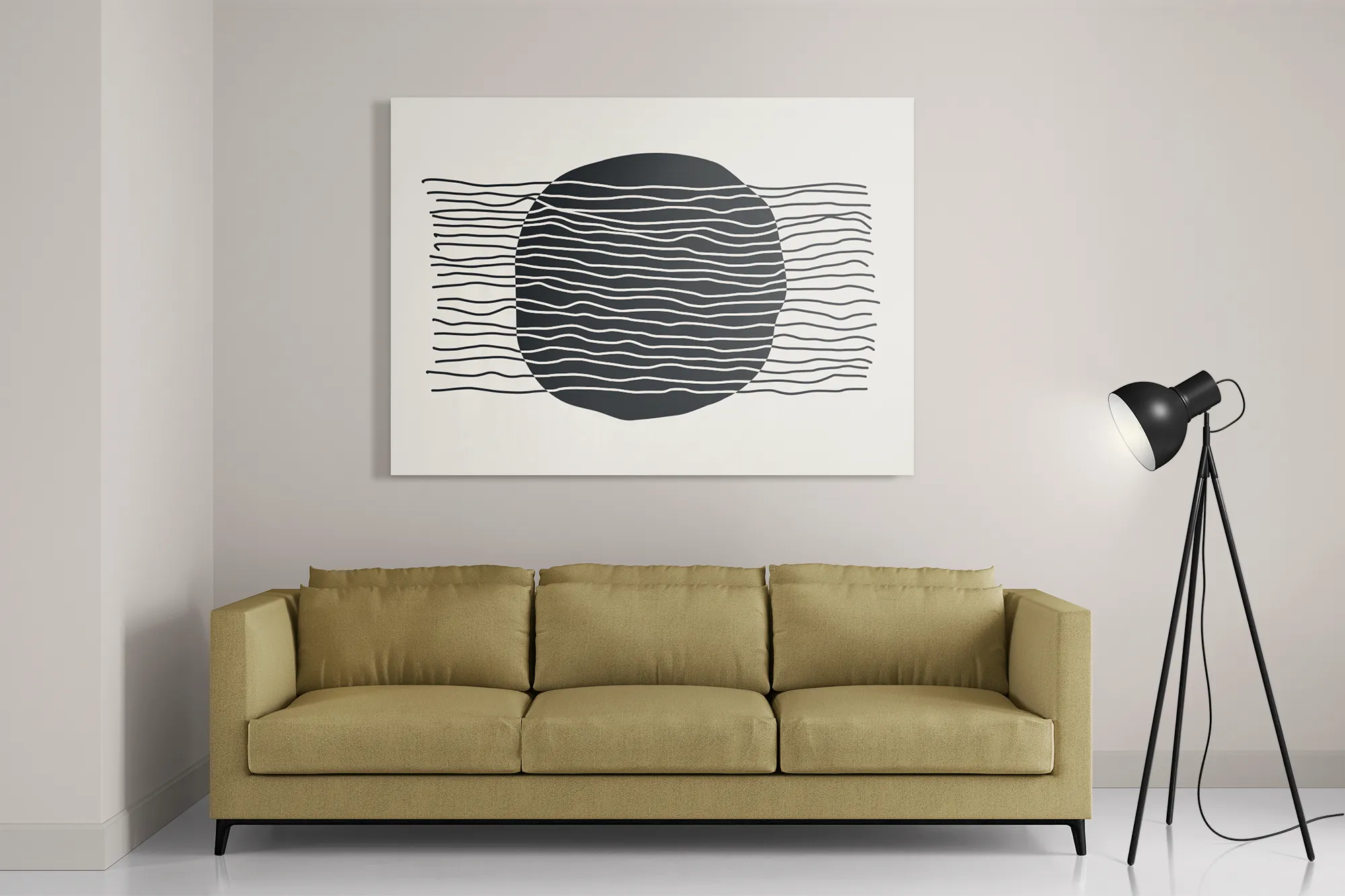 Schilderij De Innerlijke Rust 02 Rechthoek Horizontaal Template DB 50 70 Horizontaal Abstract 56 2