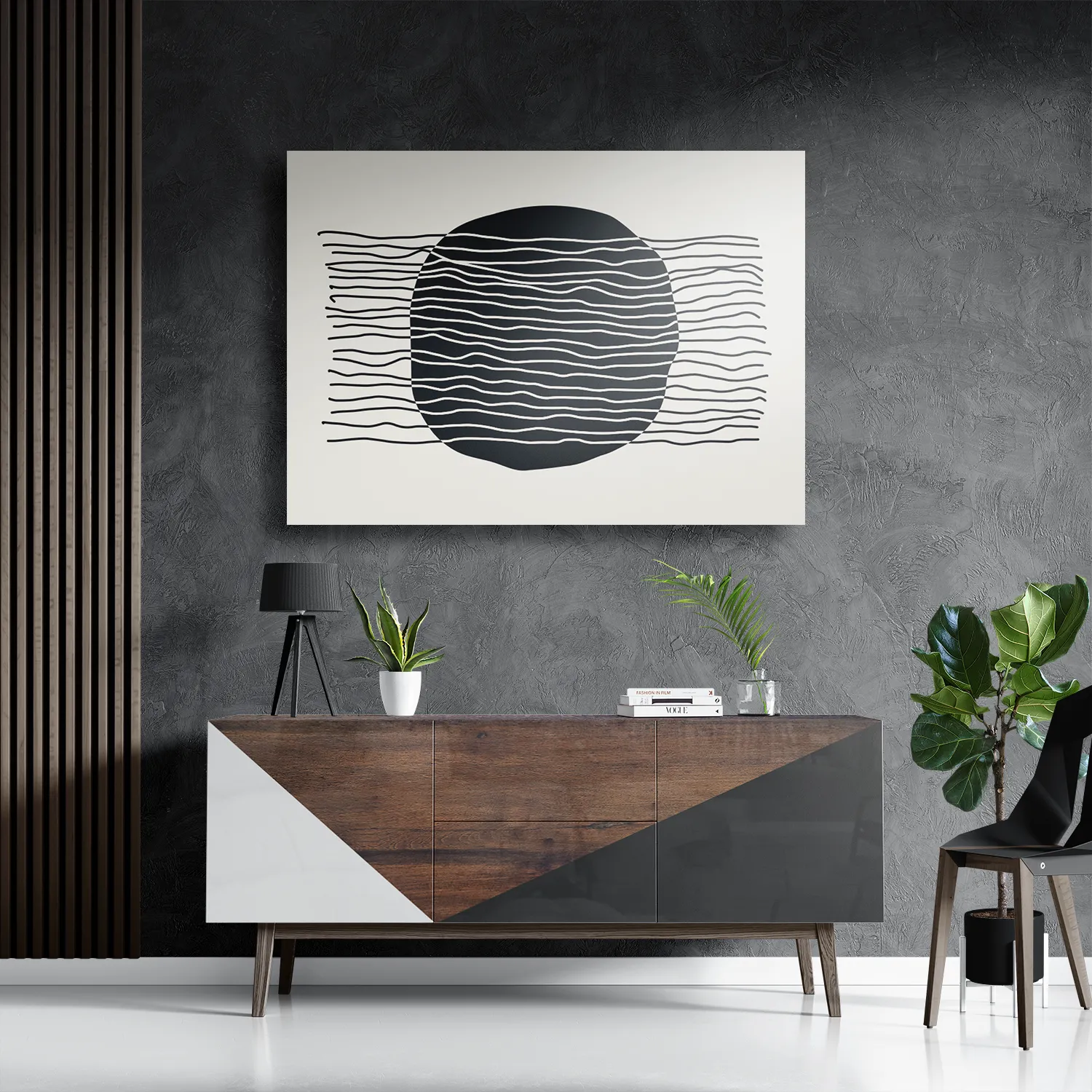 Schilderij De Innerlijke Rust 02 Rechthoek Horizontaal Template DB 50 70 Horizontaal Abstract 56 3