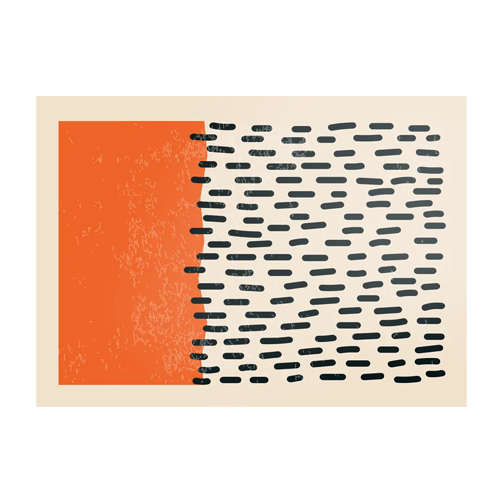 Schilderij Scandinavisch Oranje Rechthoek Horizontaal Template DB 50 70 Horizontaal Abstract 60 1