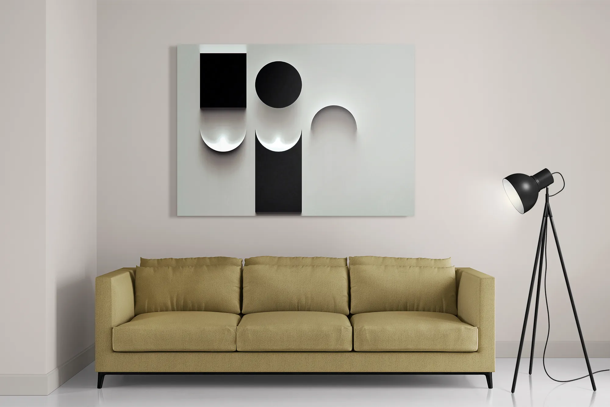 Template_DB_50-70_Horizontaal_Abstract_62-2 Schilderij Scandinavisch Wit met Zwart Element 02 Rechthoek Horizontaal Template DB 50 70 Horizontaal Abstract 62 2