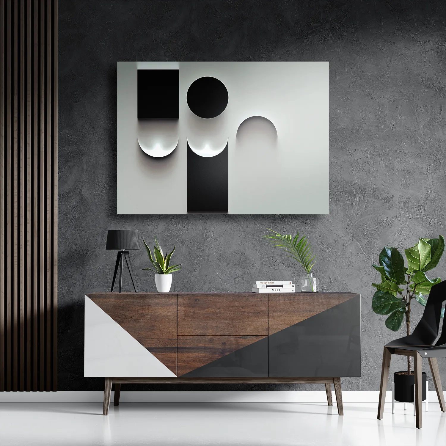 Template_DB_50-70_Horizontaal_Abstract_62-3 Schilderij Scandinavisch Wit met Zwart Element 02 Rechthoek Horizontaal Template DB 50 70 Horizontaal Abstract 62 3