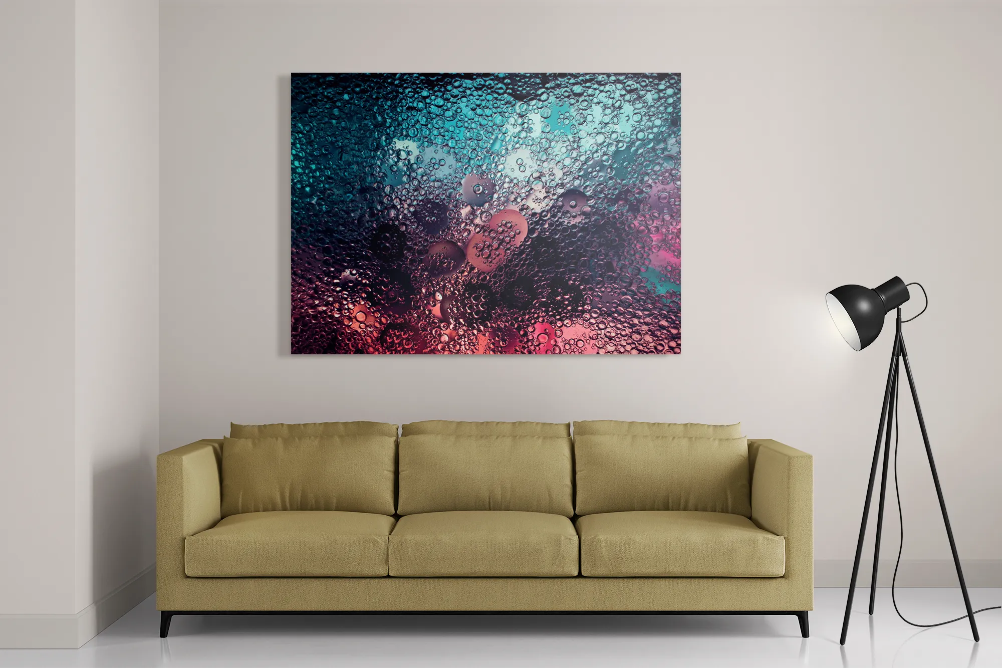 Schilderij Bubbles Art Rechthoek Horizontaal Template DB 50 70 Horizontaal Abstract 71 2