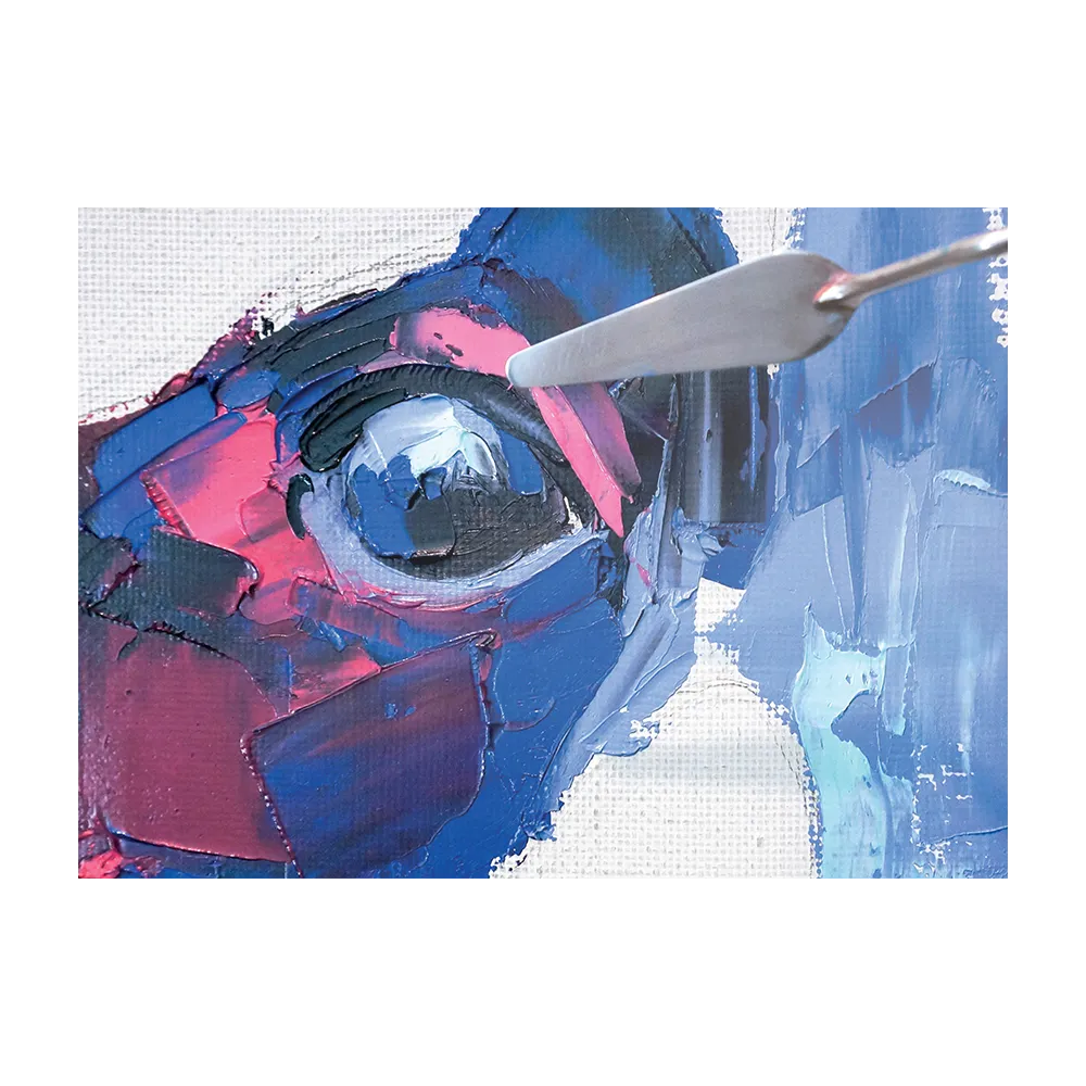 Schilderij Niet Afgeschilderde Dierenkop Kleurrijk Rechthoek Horizontaal Template DB 50 70 Horizontaal Abstract 76 1