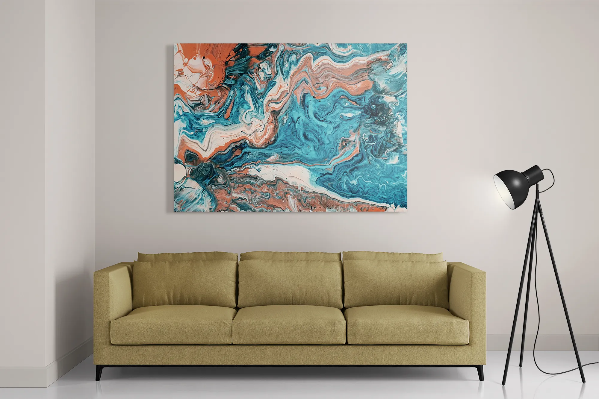 Schilderij Painted Colored Rechthoek Horizontaal Template DB 50 70 Horizontaal Abstract 85 2