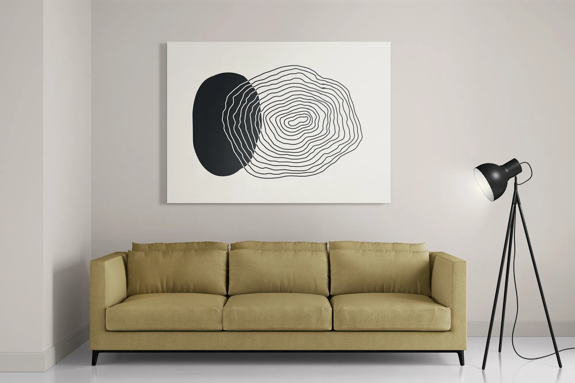 Schilderij De Innerlijke Rust 03 Rechthoek Horizontaal Template DB 50 70 Horizontaal Abstract 90 2