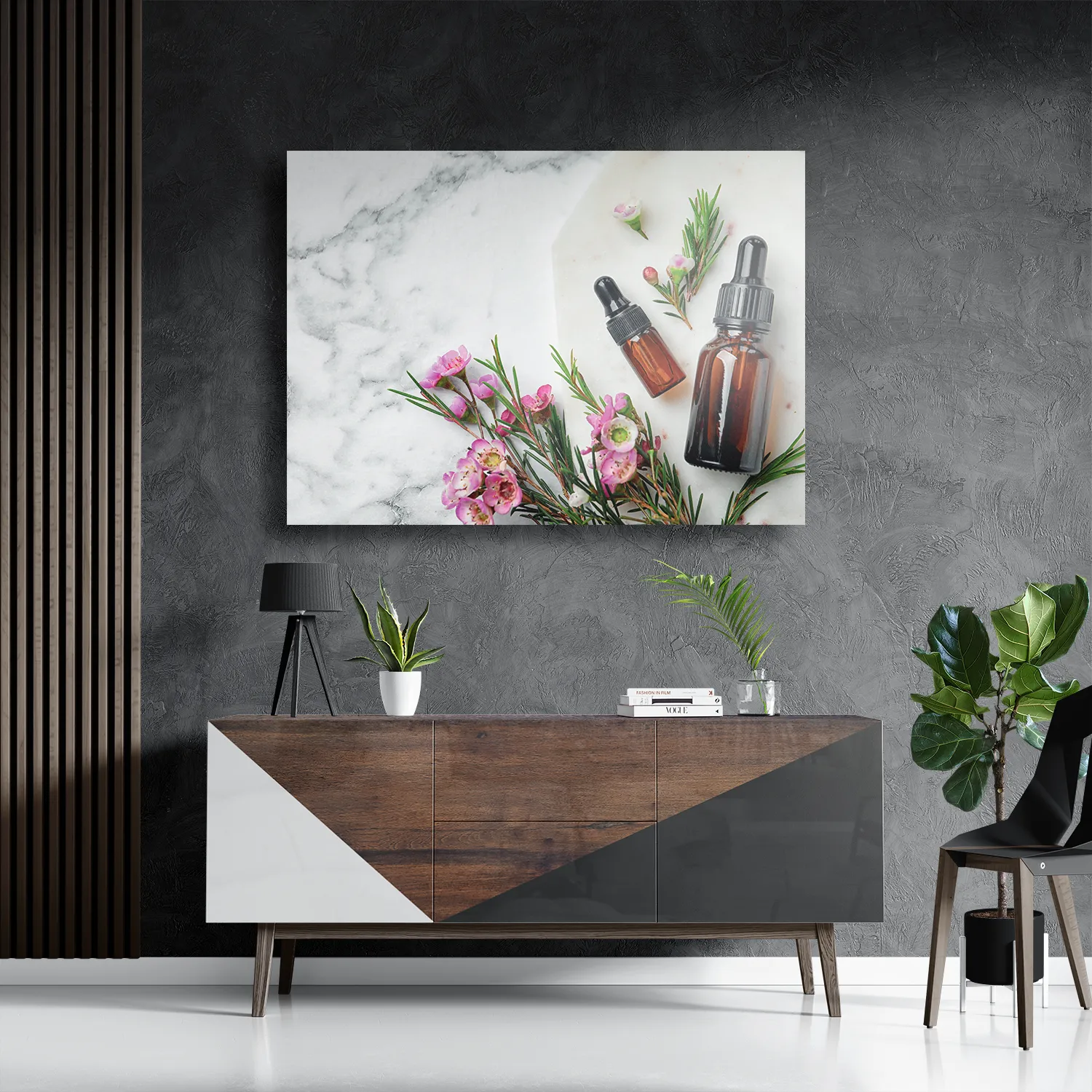 Schilderij Beautysalon Rozetinten Marmer Rechthoek Horizontaal Template DB 50 70 Horizontaal Beauty 13 3