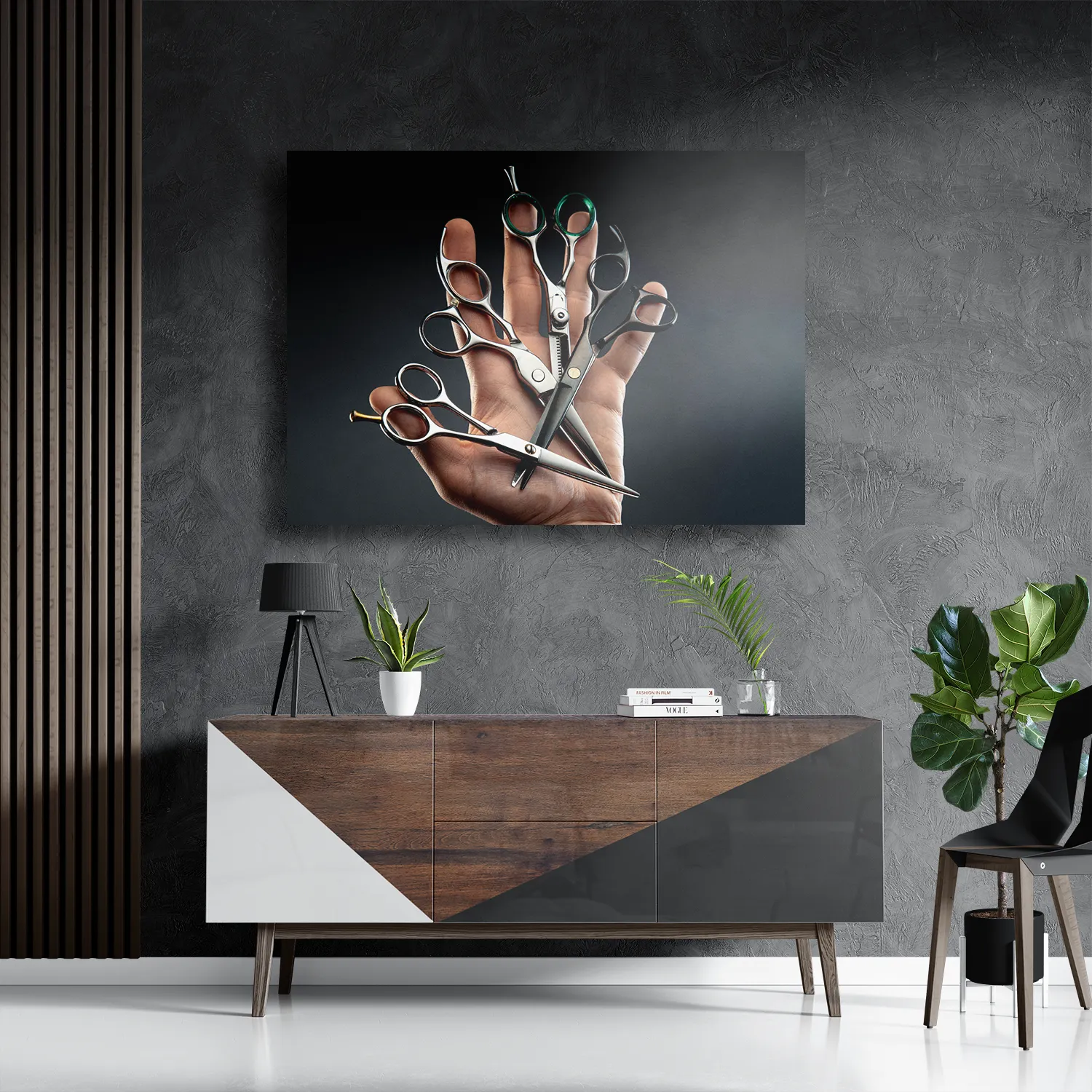 Schilderij Barber Shop 01 Rechthoek Horizontaal Template DB 50 70 Horizontaal Beauty 16 3