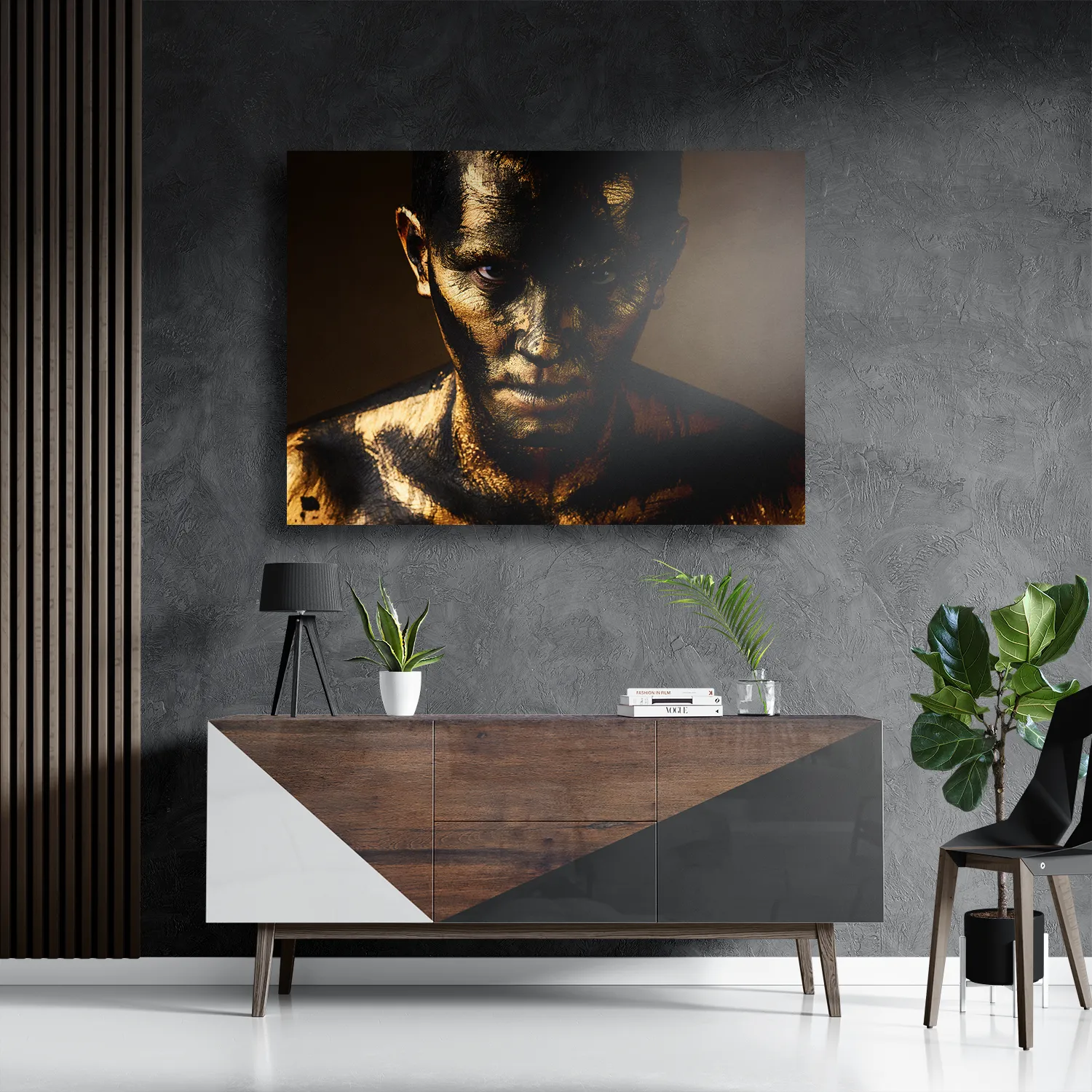 Schilderij Golden Men Rechthoek Horizontaal Template DB 50 70 Horizontaal Beauty 9 3