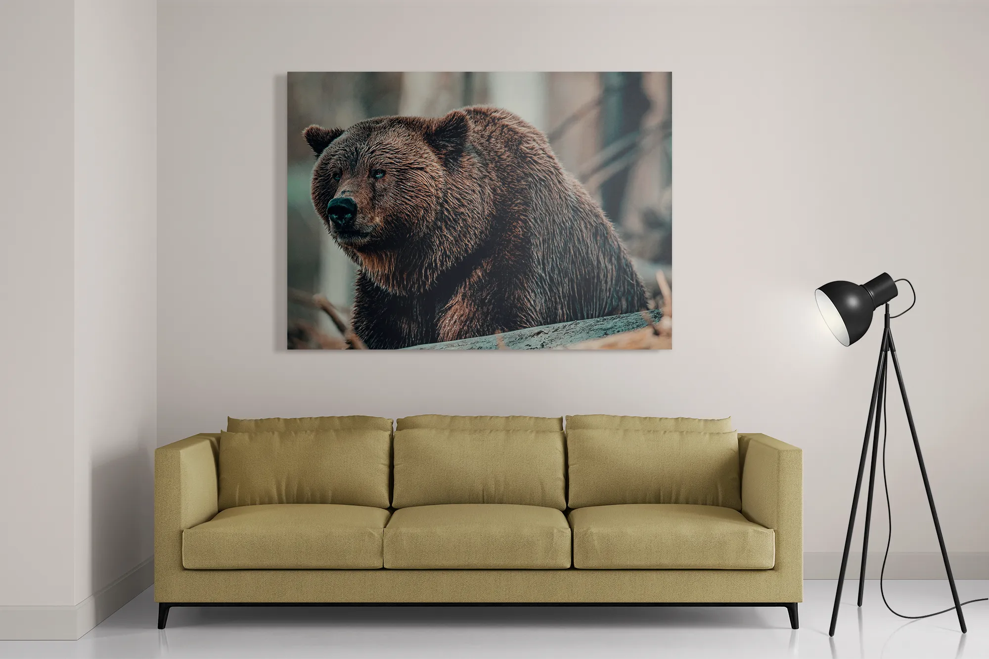 Schilderij Beer In Het Bos Rechthoek Horizontaal Template DB 50 70 Horizontaal Dieren 11 2