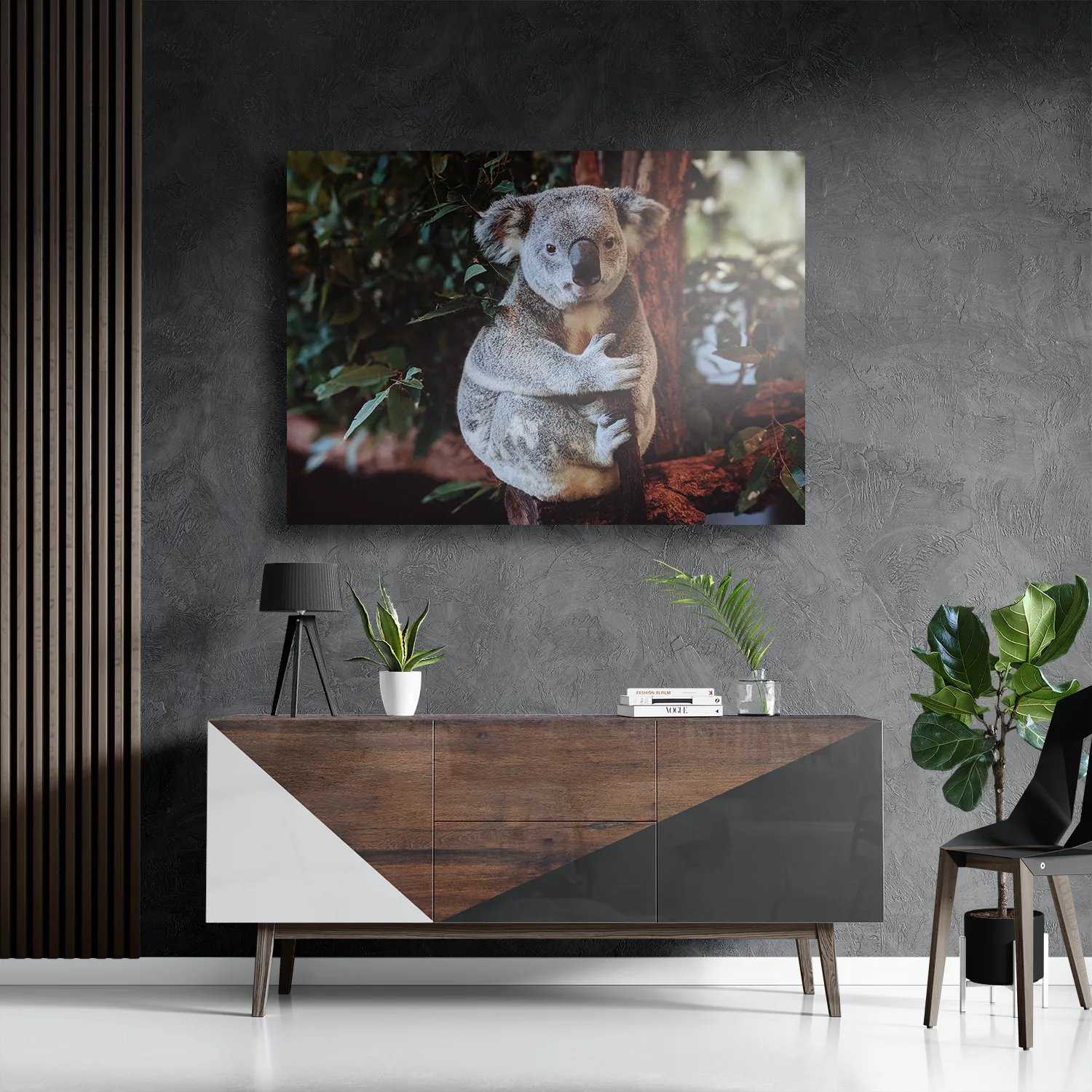 Schilderij De Vastgelamde Koala Rechthoek Horizontaal Template DB 50 70 Horizontaal Dieren 23 3