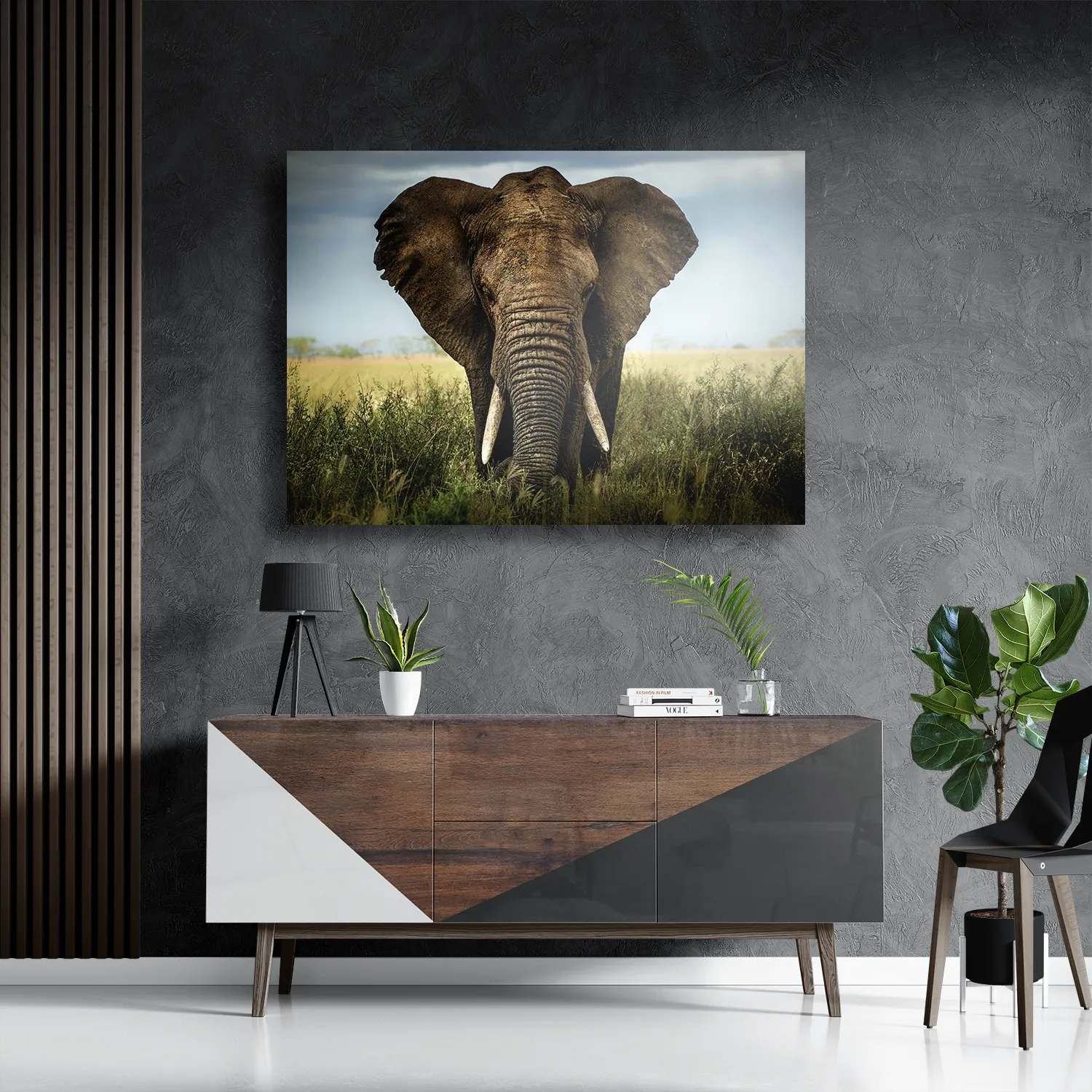 Schilderij Olifant Rechthoek Horizontaal Template DB 50 70 Horizontaal Dieren 25 3