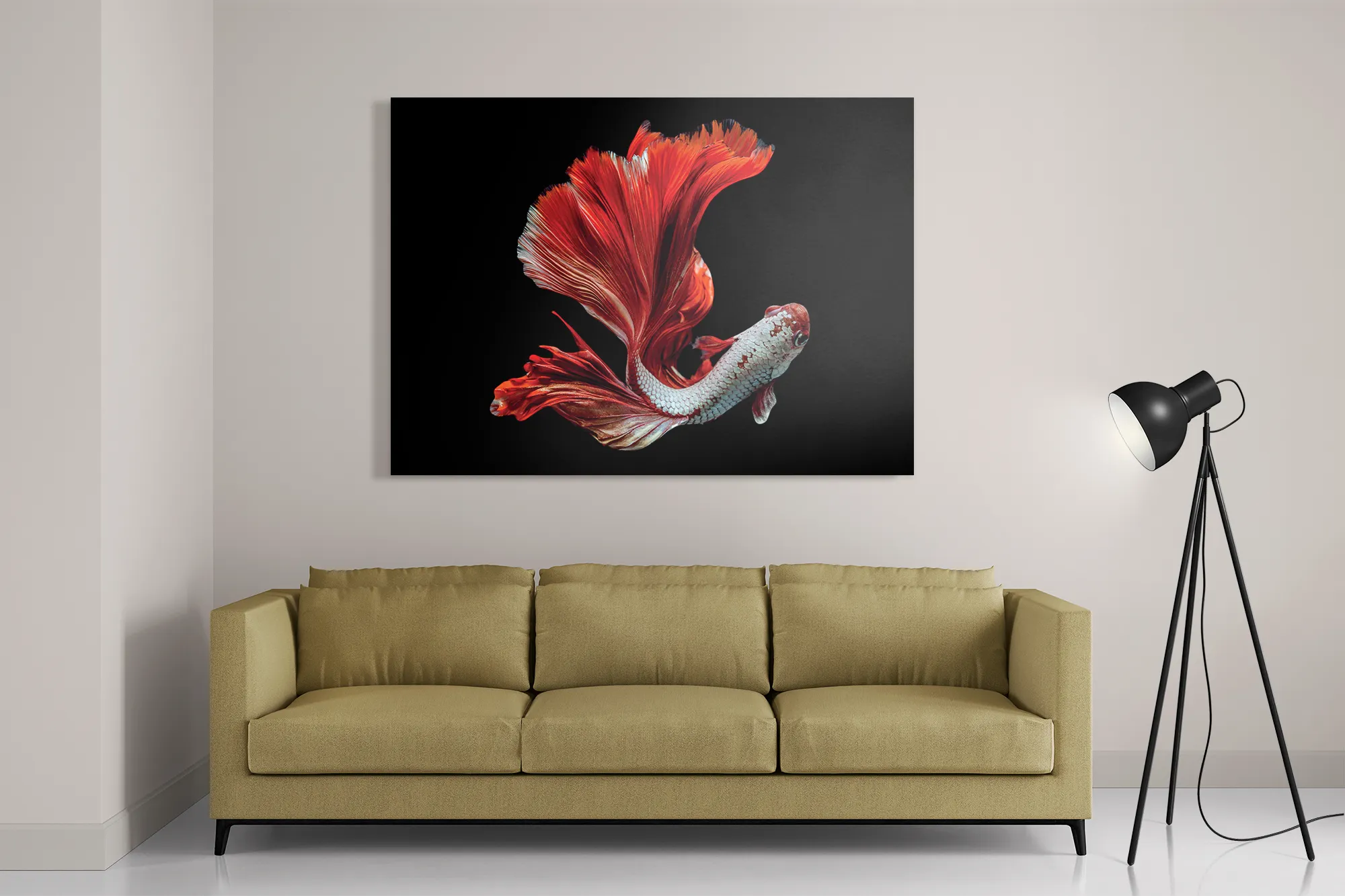 Schilderij The Betta Fish Rechthoek Horizontaal Template DB 50 70 Horizontaal Dieren 43 2