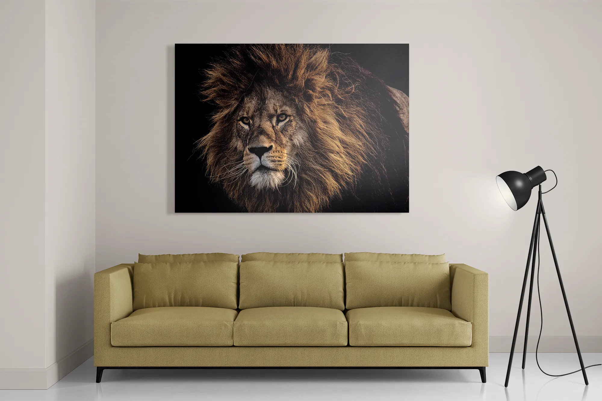 Schilderij The Lion Rechthoek Horizontaal Template DB 50 70 Horizontaal Dieren 5 2