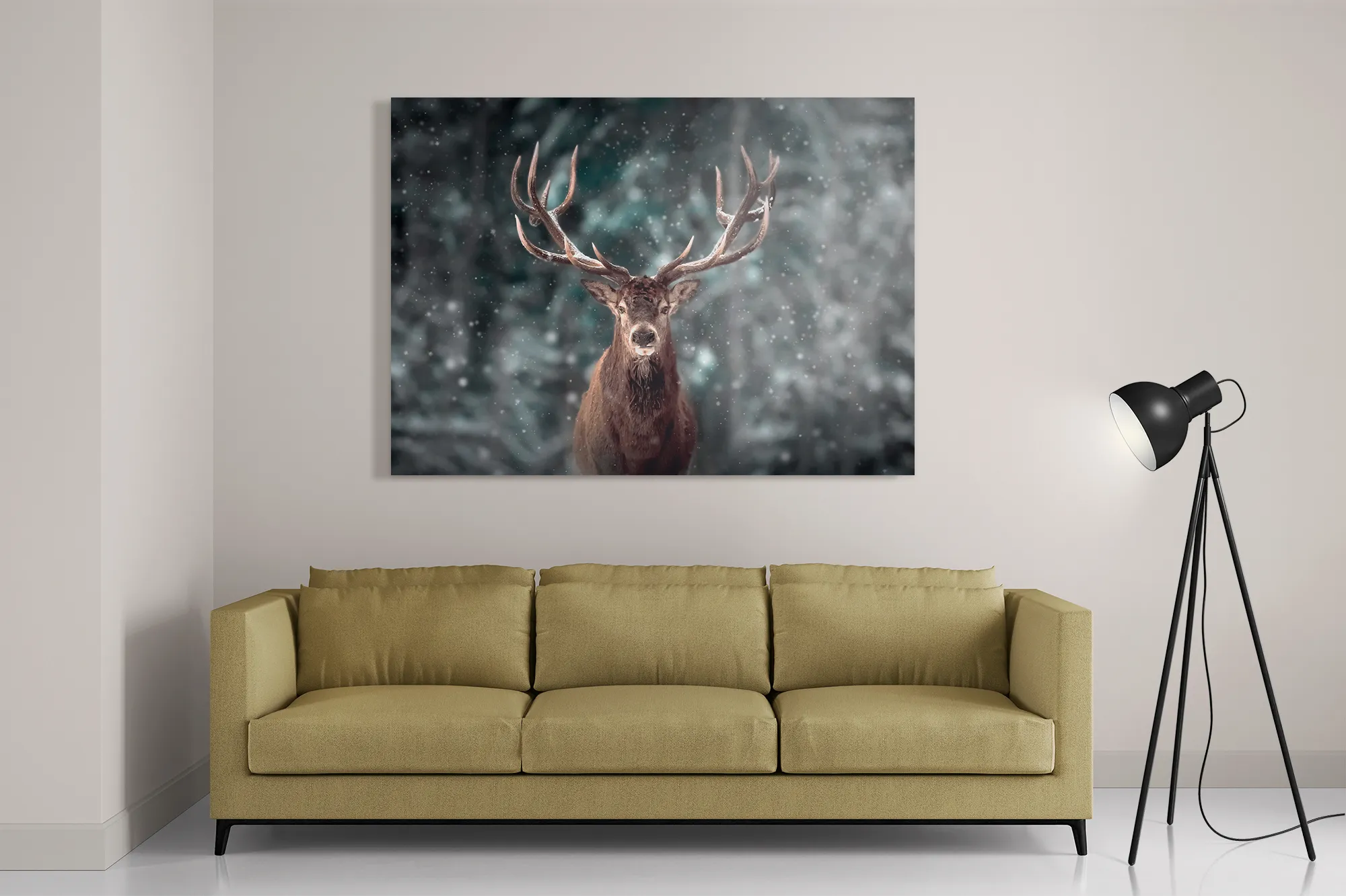 Template_DB_50-70_Horizontaal_Dieren_52-2 Schilderij Edelhert In De Sneeuw Rechthoek Horizontaal Template DB 50 70 Horizontaal Dieren 52 2