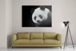 Schilderij Pandabeer Zwart Wit 02 Rechthoek Horizontaal Template DB 50 70 Horizontaal Dieren 74 2