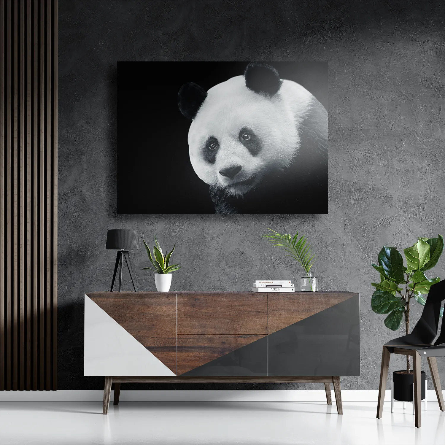 Template_DB_50-70_Horizontaal_Dieren_74-3 Schilderij Pandabeer Zwart Wit 02 Rechthoek Horizontaal Template DB 50 70 Horizontaal Dieren 74 3