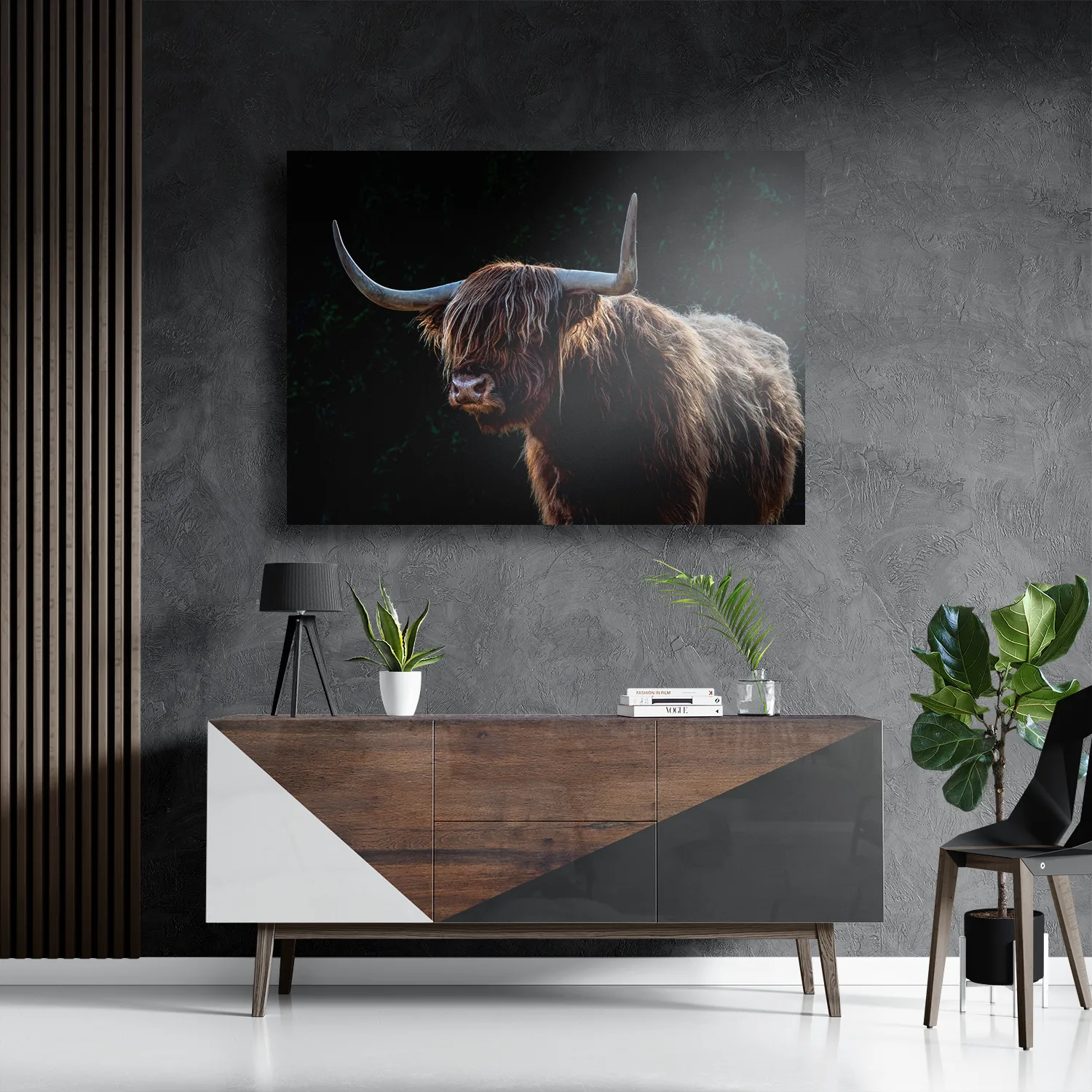 Schilderij De Wilde Bizon Rechthoek Horizontaal Template DB 50 70 Horizontaal Dieren 79 3