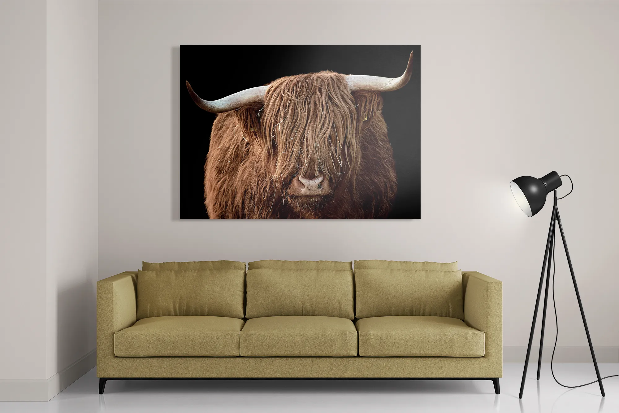 Schilderij De Blinde Bizon Rechthoek Horizontaal Template DB 50 70 Horizontaal Dieren 81 2