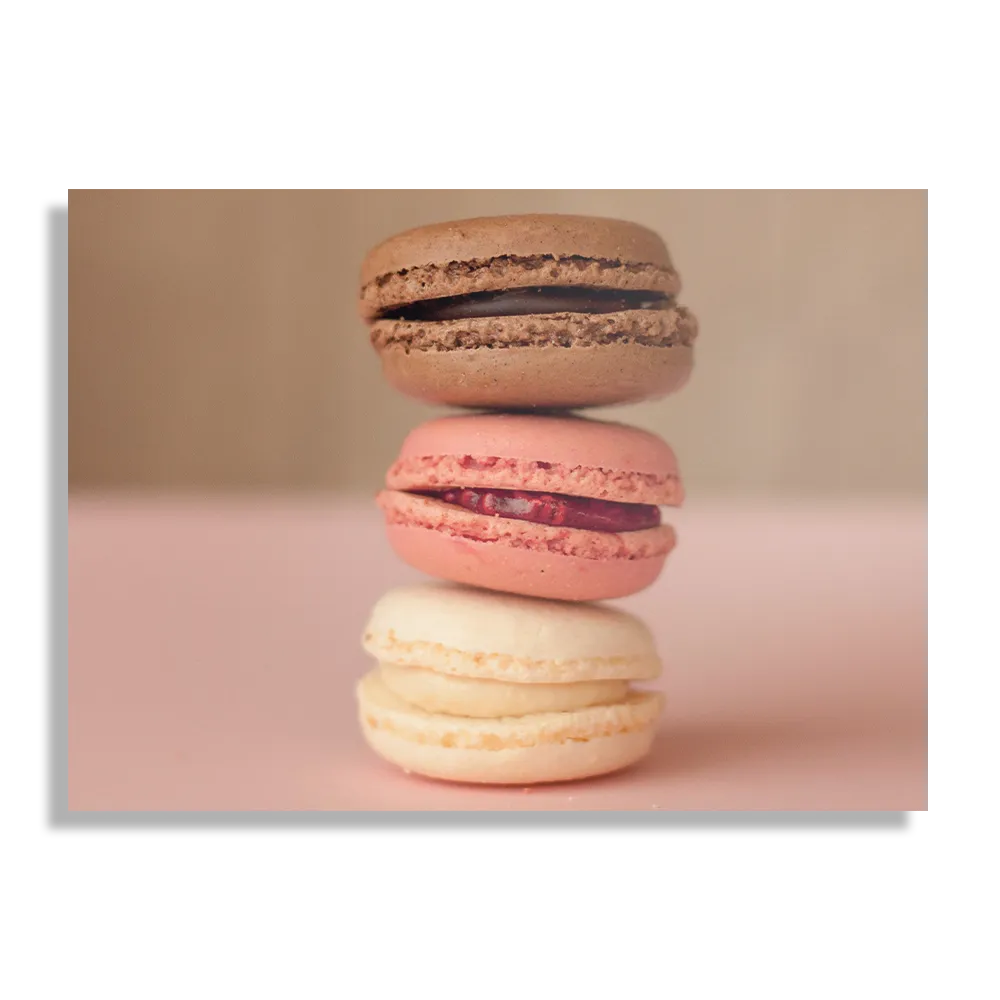 Schilderij Macarons Roze Beige Tinten Rechthoek Horizontaal Template DB 50 70 Horizontaal Eten En Drinken 28 1