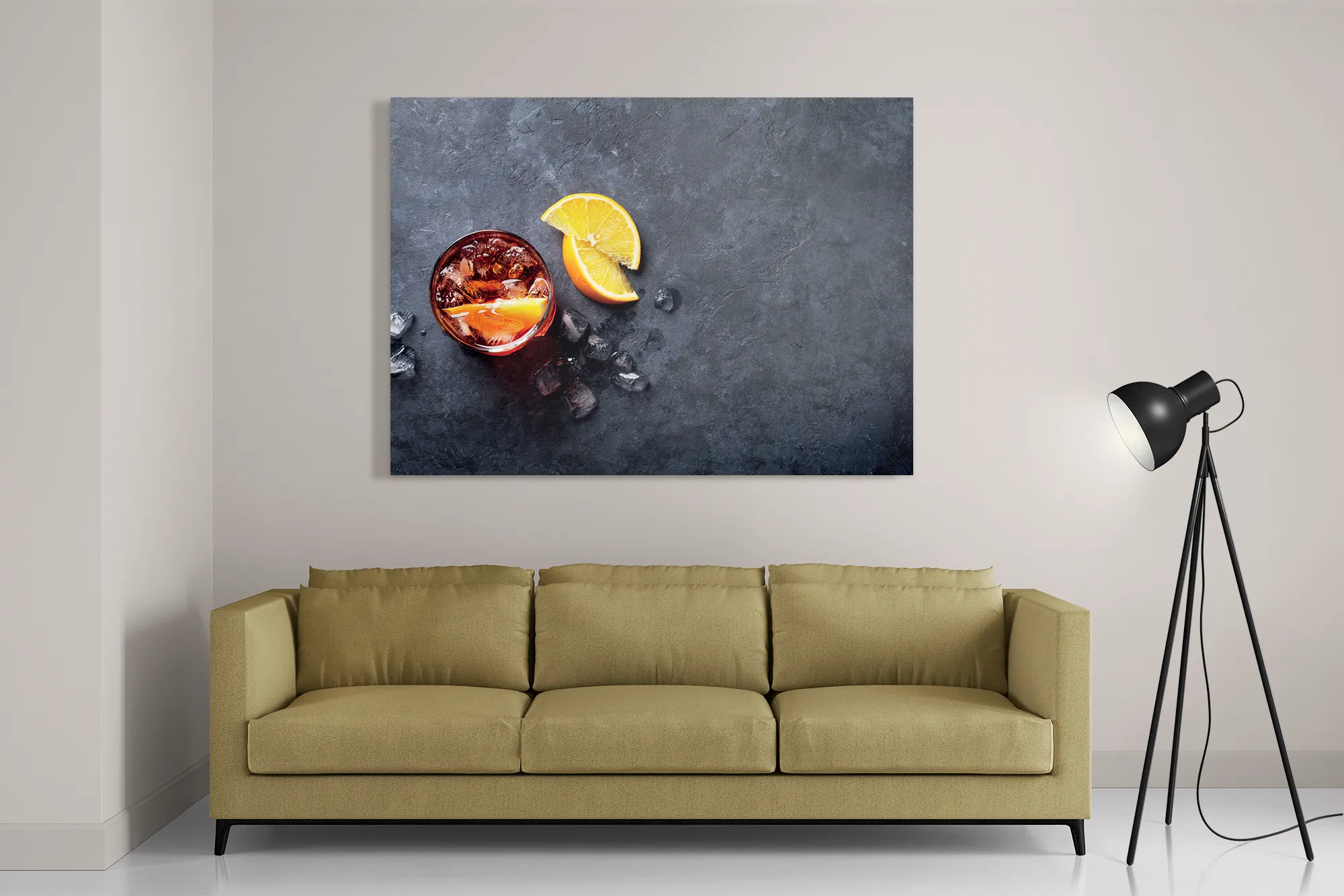 Schilderij Cocktail met Citroen Rechthoek Horizontaal Template DB 50 70 Horizontaal Eten En Drinken 42 2