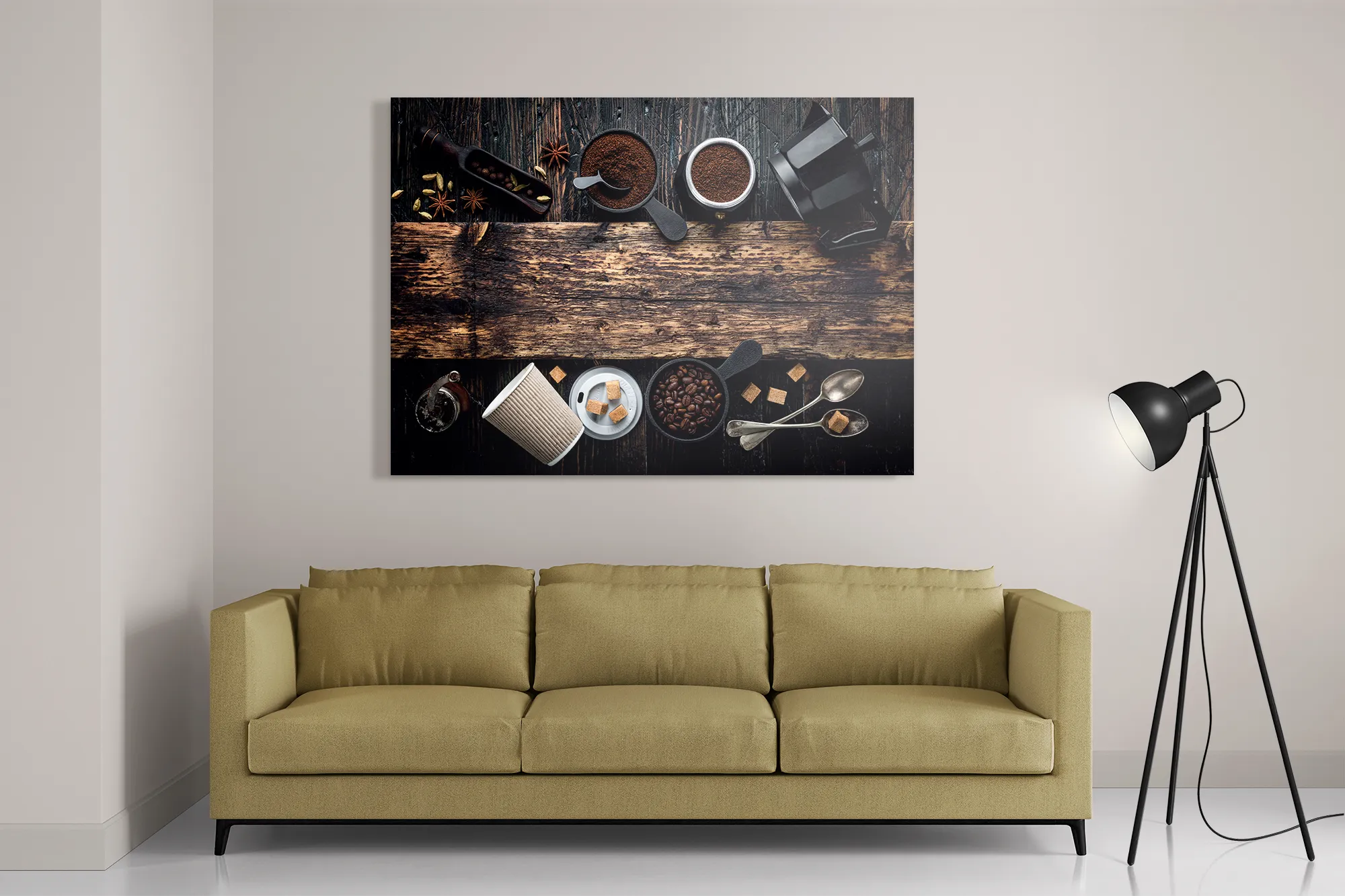 Schilderij Home Made Coffees Set Rechthoek Horizontaal Template DB 50 70 Horizontaal Eten En Drinken 43 2