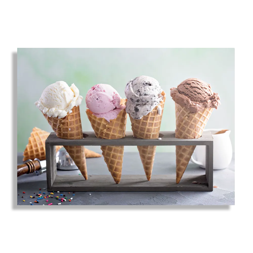 Schilderij Ijsjes op Hoorn Rechthoek Horizontaal Template DB 50 70 Horizontaal Eten En Drinken 50 1