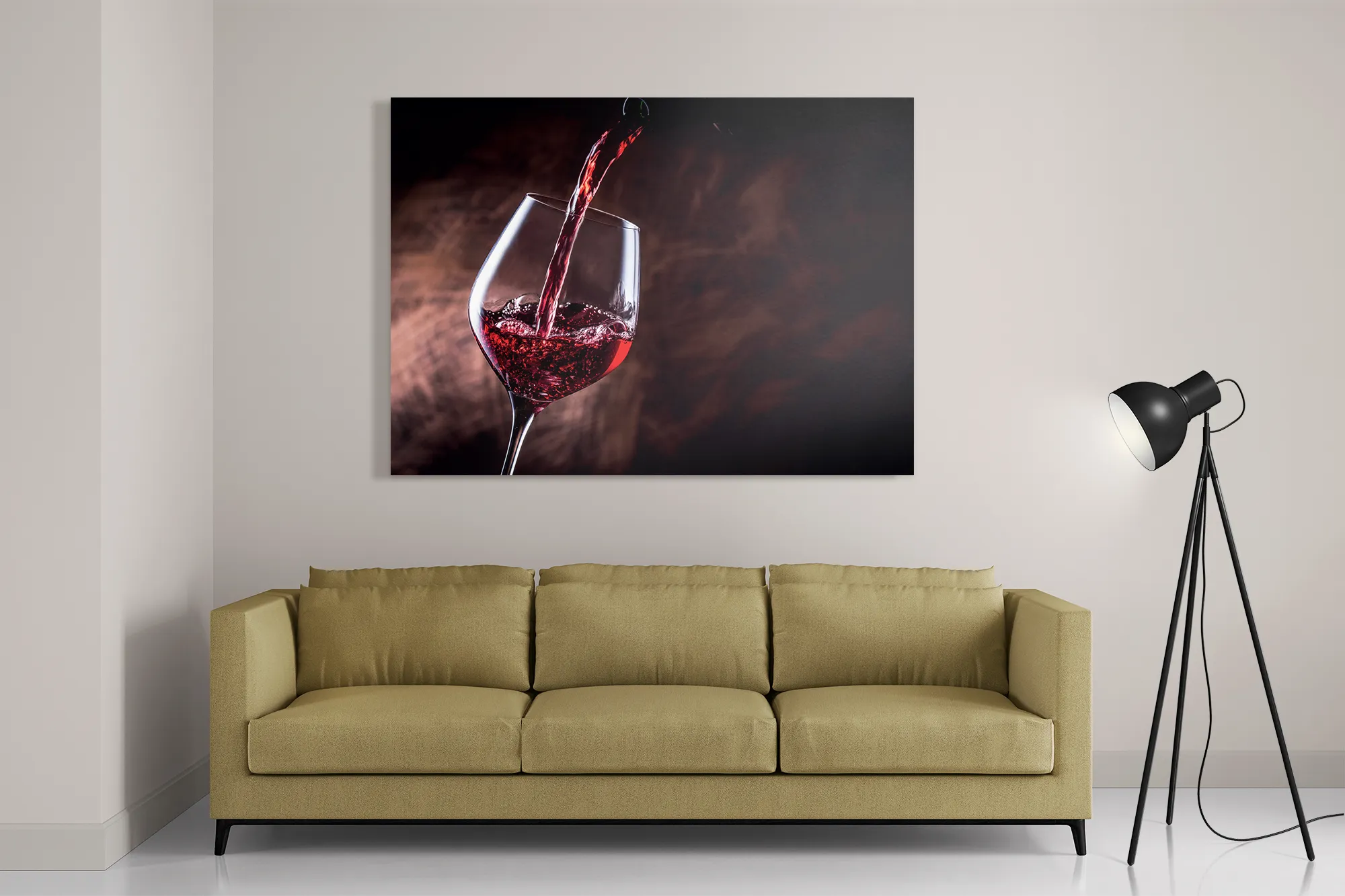 Schilderij Glas Rode wijn 02 Rechthoek Horizontaal Template DB 50 70 Horizontaal Eten En Drinken 51 2