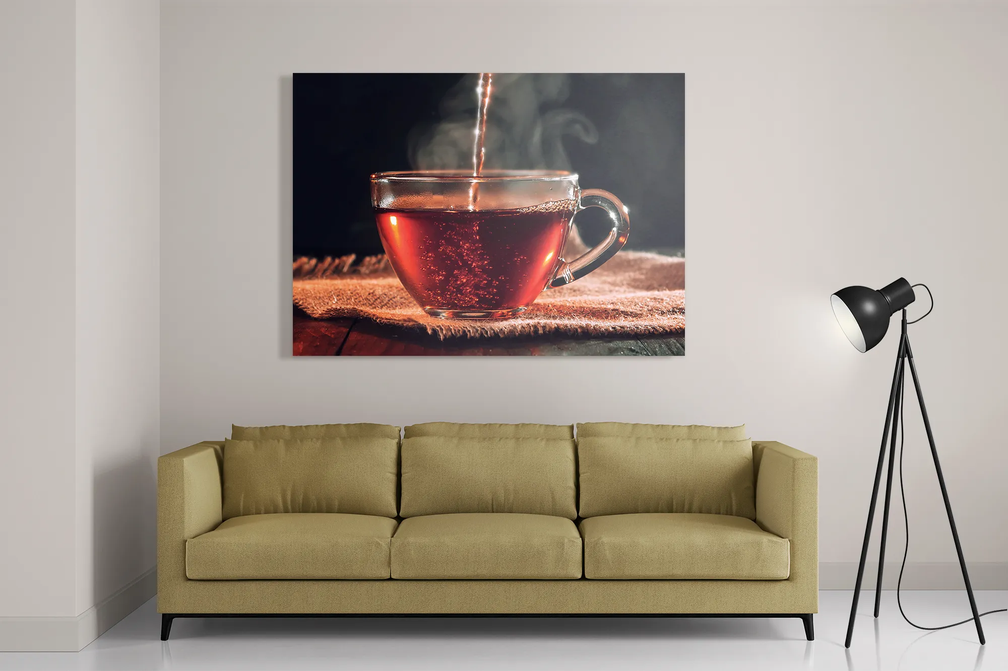 Schilderij Thee Bij Ons Thuis Rechthoek Horizontaal Template DB 50 70 Horizontaal Eten En Drinken 52 2