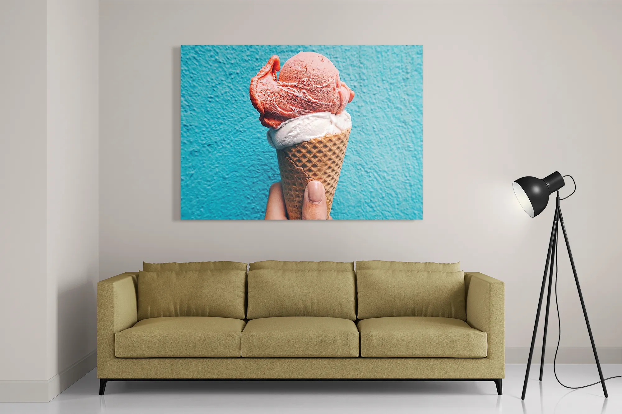 Schilderij Ijsco op Hoorn Rechthoek Horizontaal Template DB 50 70 Horizontaal Eten En Drinken 53 2