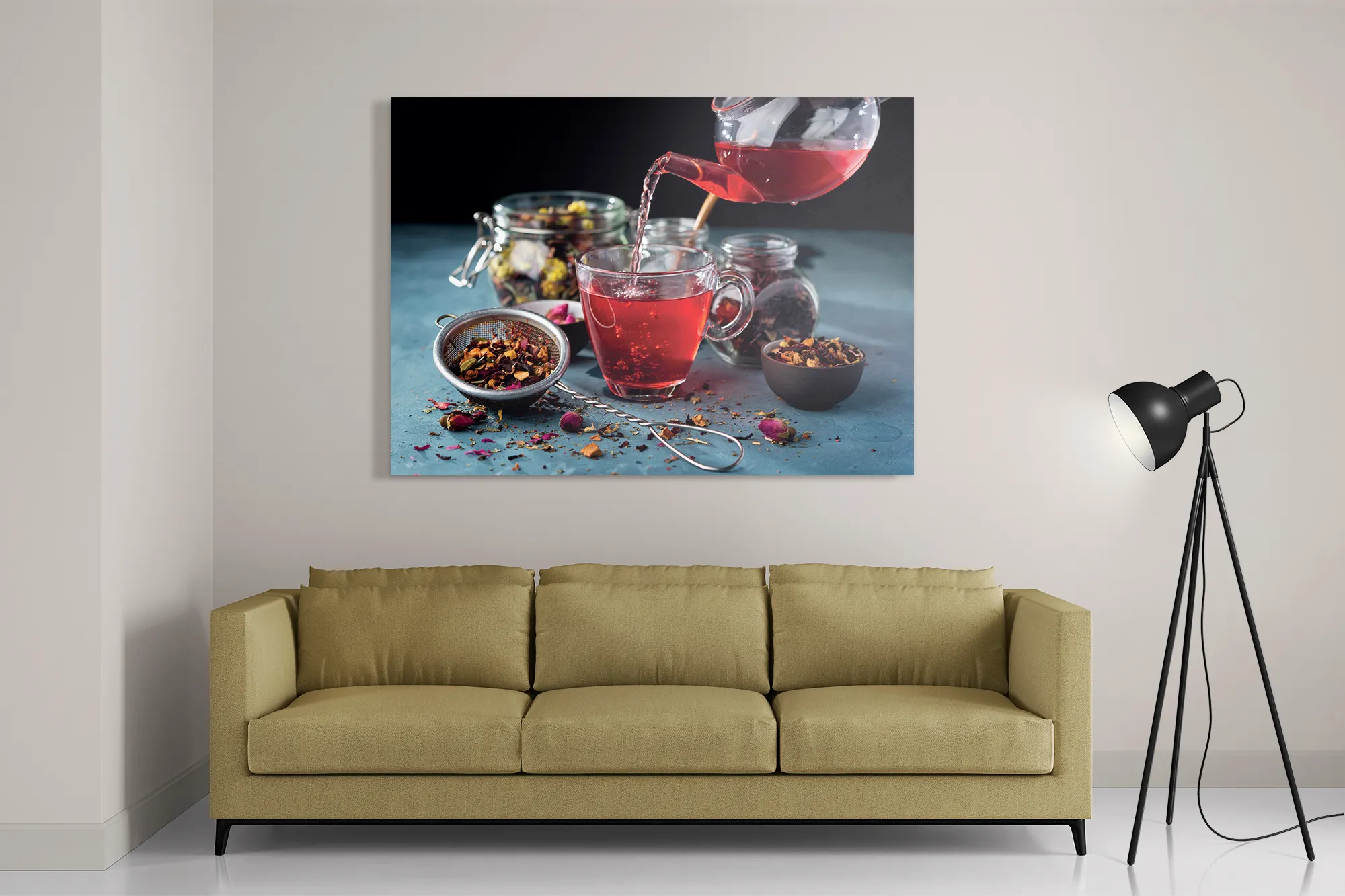 Schilderij Thee met Specerijen Rechthoek Horizontaal Template DB 50 70 Horizontaal Eten En Drinken 58 2