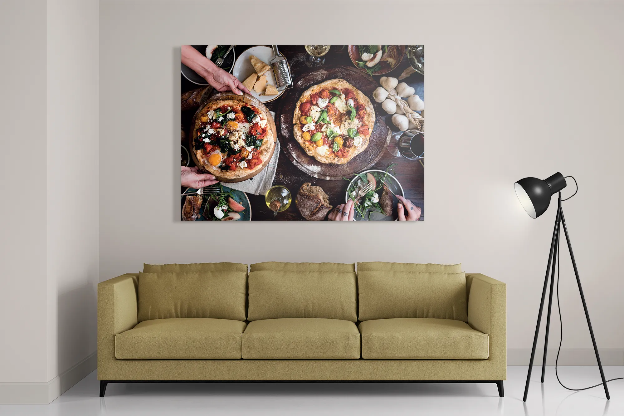 Schilderij Italiaans Restaurant Rechthoek Horizontaal Template DB 50 70 Horizontaal Eten En Drinken 60 2