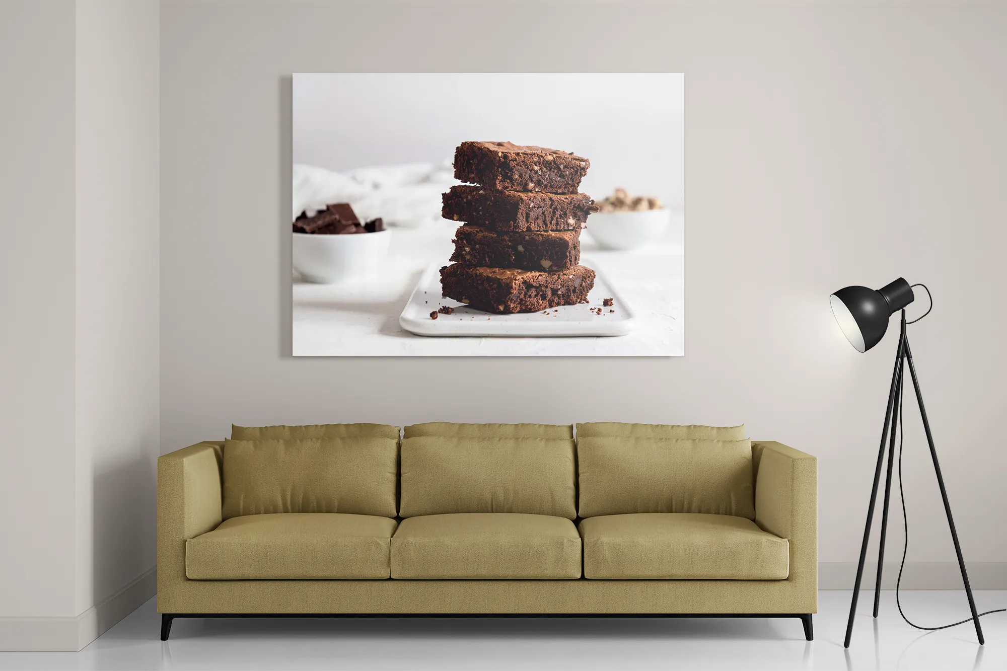 Schilderij Brownie Rechthoek Horizontaal Template DB 50 70 Horizontaal Eten En Drinken 62 2